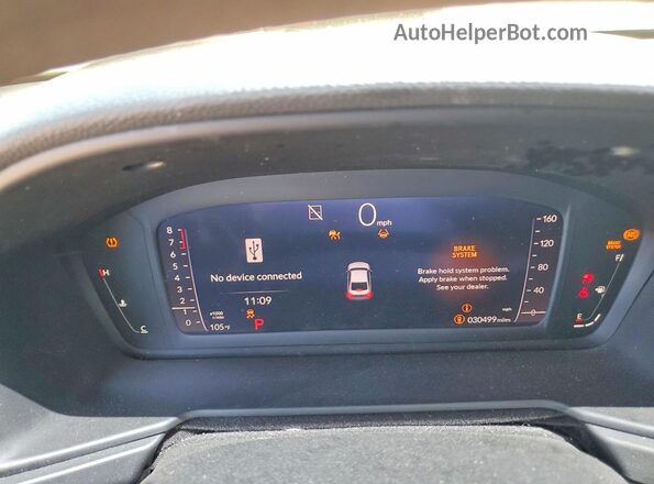 1HGCY1F4XSA010555 2025 HONDA ACCORD Белый Вид щитка приборов