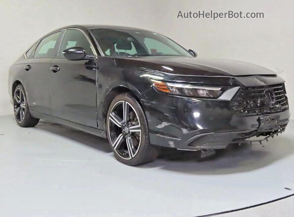 1HGCY2F50PA009534 2023 HONDA ACCORD Black Rear left