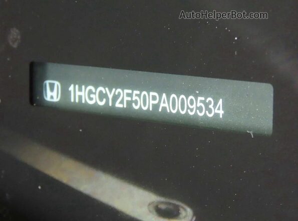 1HGCY2F50PA009534 2023 HONDA ACCORD Black Rear interior view