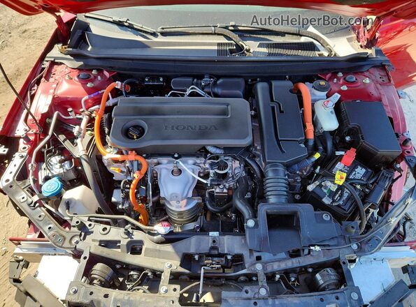 1HGCY2F50PA067790 2023 HONDA ACCORD Красный Вид задней части салона