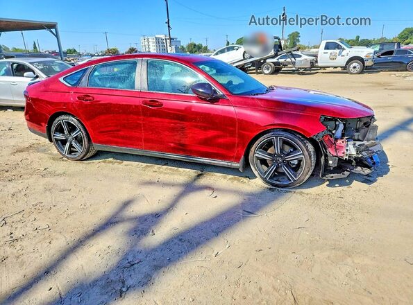 1HGCY2F50PA067790 2023 HONDA ACCORD Красный Передняя правая четверть