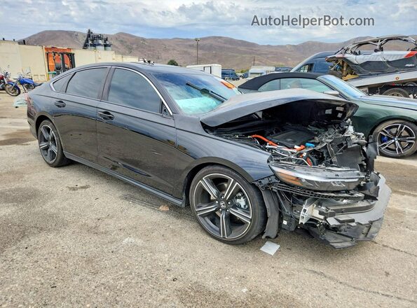 1HGCY2F51RA059524 2024 HONDA ACCORD Черный Передняя правая четверть