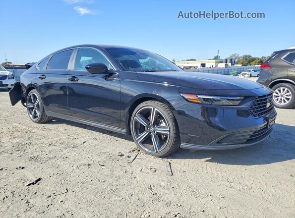 1HGCY2F59PA048915 2023 HONDA ACCORD Черный Передняя правая четверть