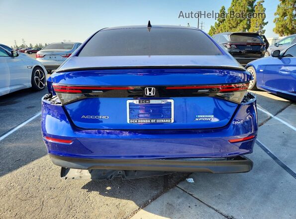 1HGCY2F5XRA036565 2024 HONDA ACCORD Blue Вид ззаду