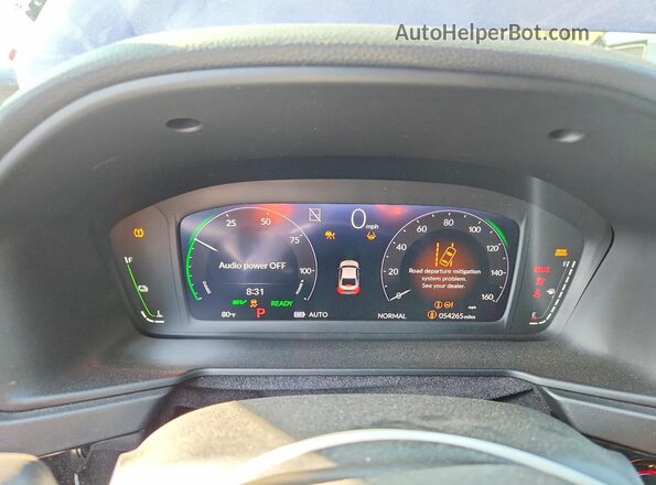 1HGCY2F5XRA036565 2024 HONDA ACCORD Blue Вид щитка приладів