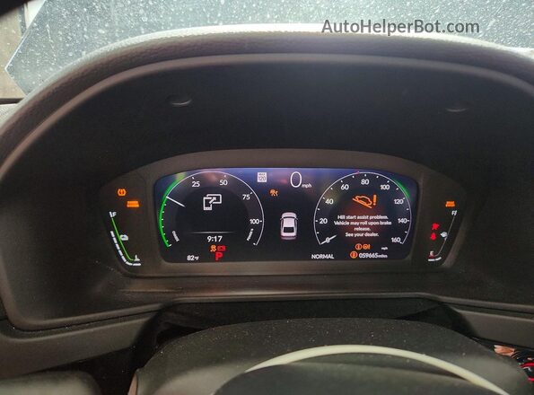 1HGCY2F64RA013128 2024 HONDA ACCORD Blue Instrument cluster view