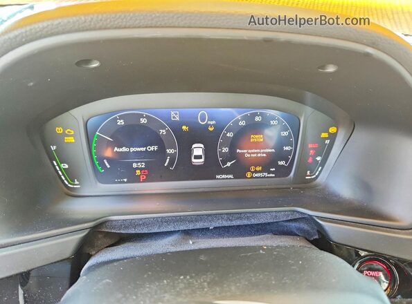 1HGCY2F66PA056673 2023 HONDA ACCORD Black Widok zestawu wskaźników