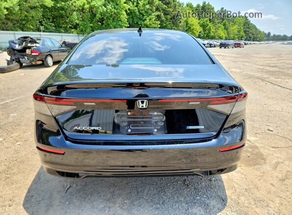 1HGCY2F6XRA086259 2024 HONDA ACCORD Black Հետևի տեսք