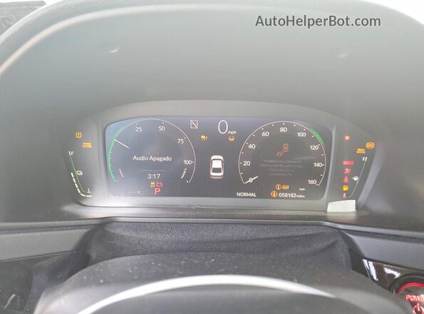 1HGCY2F6XSA006450 2025 HONDA ACCORD White Instrument cluster view