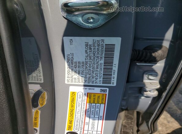 1HGCY2F70SA019765 2025 HONDA ACCORD Gray Вид підкапотного простору
