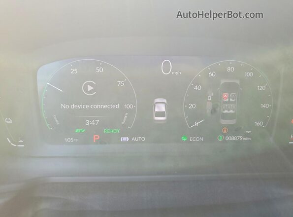 1HGCY2F70SA019765 2025 HONDA ACCORD Gray Вид щитка приладів