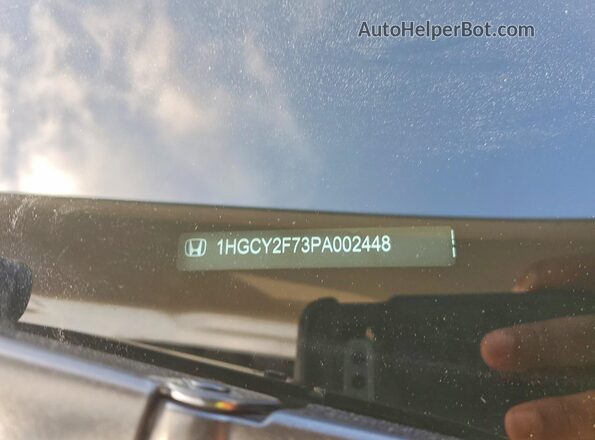 1HGCY2F73PA002448 2023 HONDA ACCORD White Vista del compartimento del motor