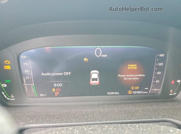 1HGCY2F73SA004354 2025 HONDA ACCORD White Вид щитка приладів