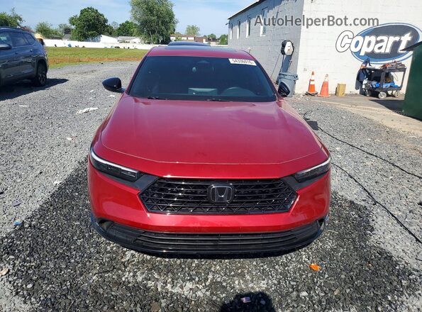 1HGCY2F75RA056952 2024 HONDA ACCORD Red Вид спереду