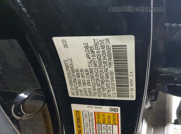1HGCY2F7XPA070651 2023 HONDA ACCORD Черный Вид подкапотного пространства