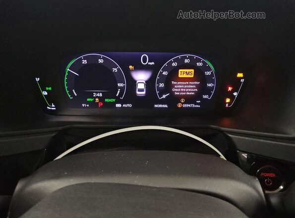 1HGCY2F81PA067162 2023 HONDA ACCORD White Vista del cuadro de instrumentos