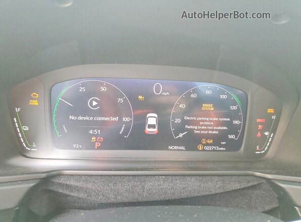 1HGCY2F82RA084149 2024 HONDA ACCORD Black Вид щитка приладів