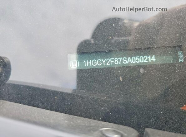 1HGCY2F87SA050214 2025 HONDA ACCORD Black Вид підкапотного простору