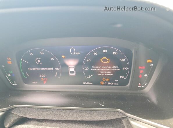 1HGCY2F87SA050214 2025 HONDA ACCORD Black Вид щитка приладів