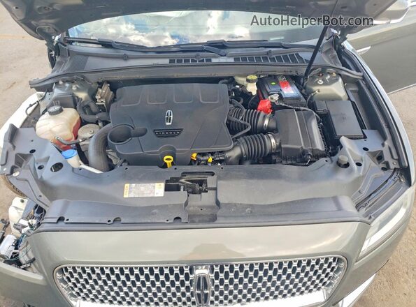 1LN6L9SP2H5602876 2017 LINCOLN CONTINENTA Green Widok wnętrza z tyłu