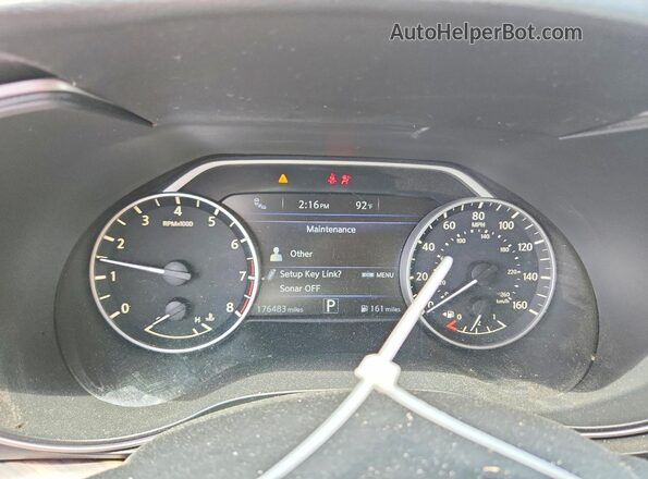 1N4AA6AP0GC420226 2016 NISSAN MAXIMA Gray Սարքավորումների վահանակի տեսք