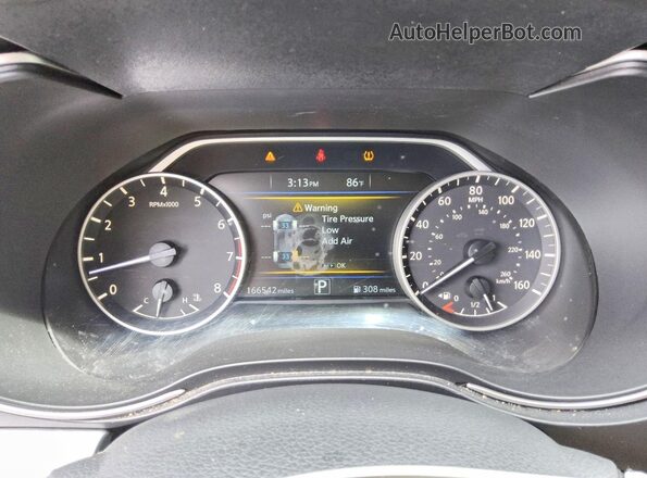 1N4AA6AP0HC364189 2017 NISSAN MAXIMA Black Vista del cuadro de instrumentos