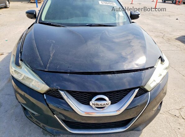 1N4AA6AP0HC374592 2017 NISSAN MAXIMA Black Widok wnętrza z tyłu