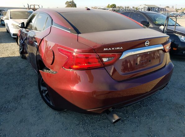 1N4AA6AP0HC441191 2017 NISSAN MAXIMA Burgundy Trasero derecho
