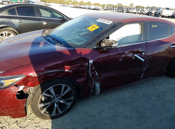 1N4AA6AP0HC441191 2017 NISSAN MAXIMA Burgundy Vista del cuadro de instrumentos