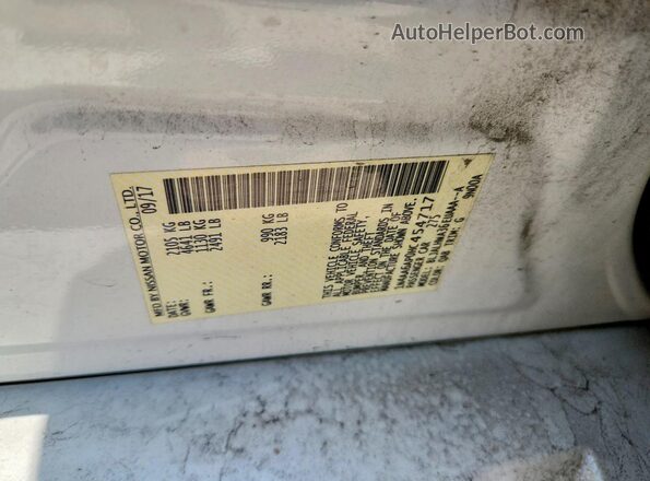 1N4AA6AP0HC454717 2017 NISSAN MAXIMA White Widok komory silnika