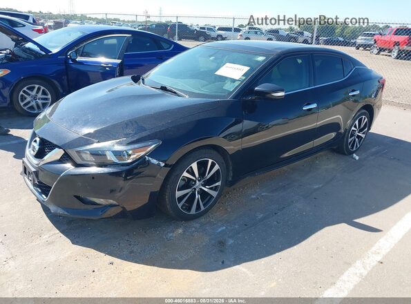 1N4AA6AP0JC387526 2018 NISSAN MAXIMA Черный Передняя левая четверть