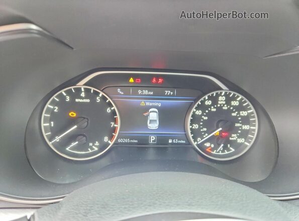 1N4AA6AP1GC380738 2016 NISSAN MAXIMA White Vista del cuadro de instrumentos