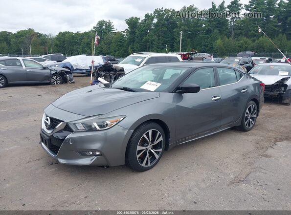 1N4AA6AP1HC456203 2017 NISSAN MAXIMA Gray Առջևի ձախ երեք քառորդ տեսարան