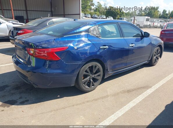 1N4AA6AP3HC378118 2017 NISSAN MAXIMA Синий Задняя правая четверть