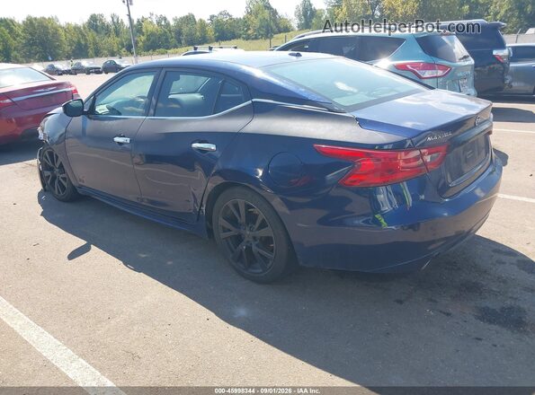 1N4AA6AP3HC378118 2017 NISSAN MAXIMA Синий Задняя левая четверть