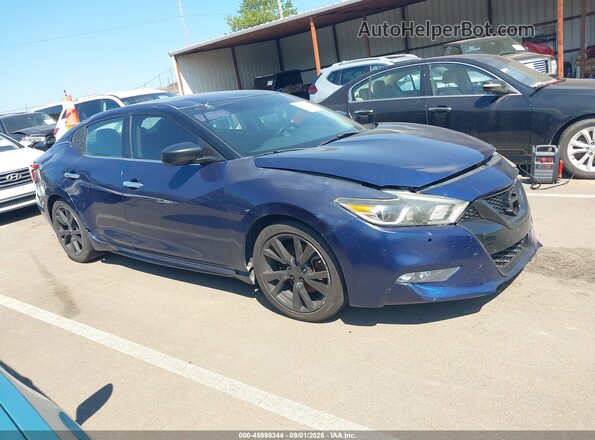1N4AA6AP3HC378118 2017 NISSAN MAXIMA Синий Вид задней части салона