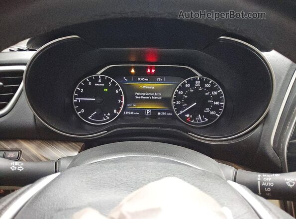 1N4AA6AP3HC426667 2017 NISSAN MAXIMA Black Widok zestawu wskaźników