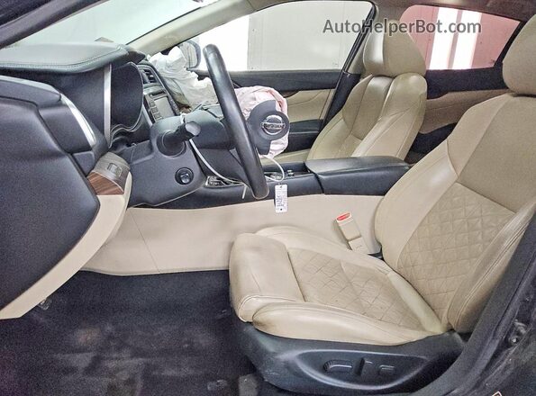 1N4AA6AP3HC426667 2017 NISSAN MAXIMA Black Widok wnętrza z przodu