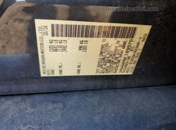 1N4AA6AP4HC389970 2017 NISSAN MAXIMA Charcoal Widok komory silnika