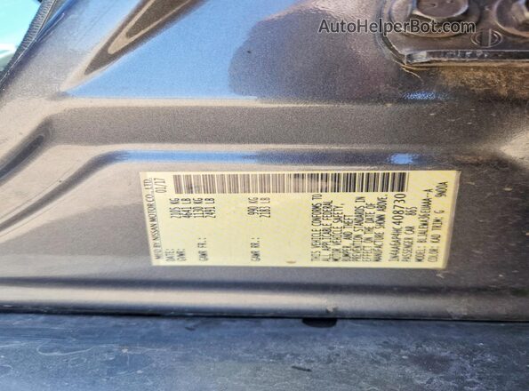 1N4AA6AP4HC408730 2017 NISSAN MAXIMA Gray Widok komory silnika