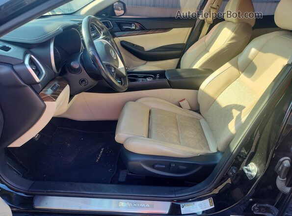 1N4AA6AP4JC408345 2018 NISSAN MAXIMA Черный Вид салона спереди