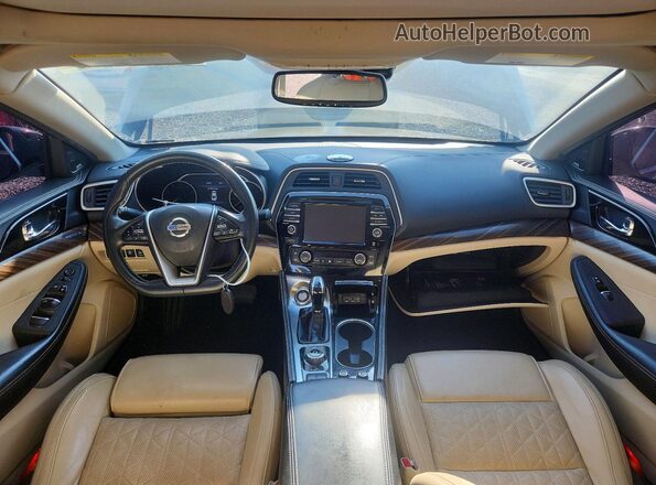 1N4AA6AP4JC408345 2018 NISSAN MAXIMA Черный Вид панели приборов
