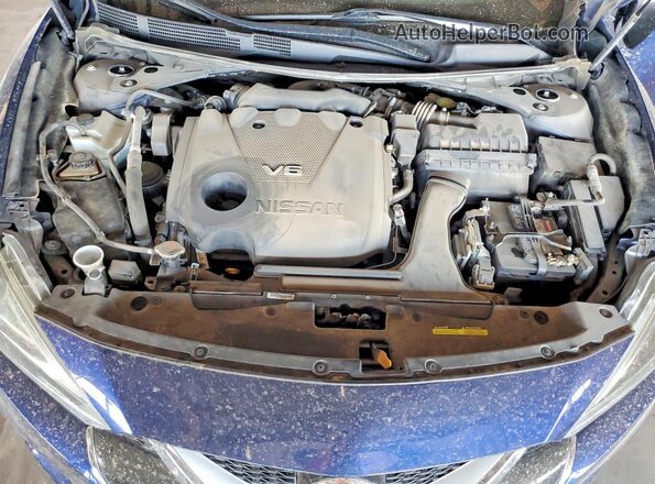 1N4AA6AP7GC413516 2016 NISSAN MAXIMA Blue Widok wnętrza z tyłu