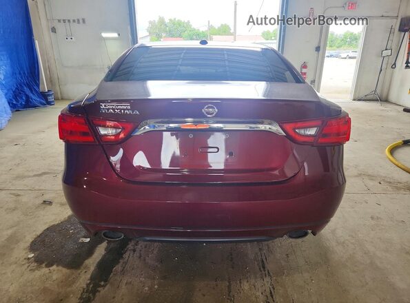 1N4AA6AP7JC372960 2018 NISSAN MAXIMA Burgundy Widok z tyłu