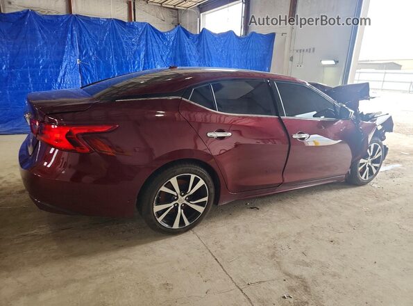 1N4AA6AP7JC372960 2018 NISSAN MAXIMA Burgundy Tył prawy
