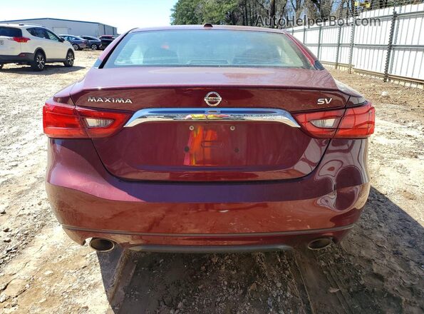 1N4AA6AP7JC374546 2018 NISSAN MAXIMA Maroon Вид ззаду