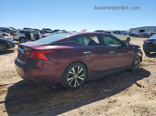 1N4AA6AP7JC374546 2018 NISSAN MAXIMA Maroon Задня права чверть