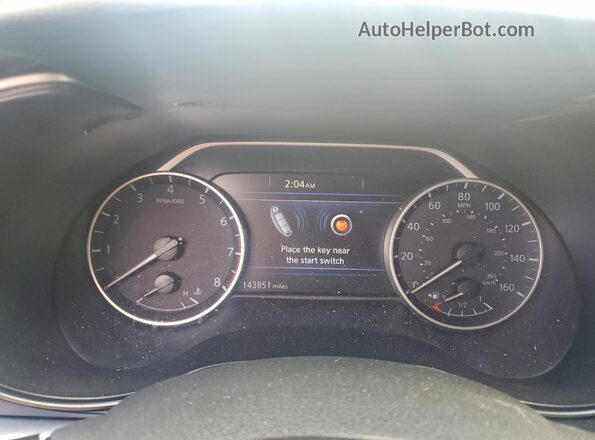 1N4AA6AP8GC409877 2016 NISSAN MAXIMA Серебряный Вид щитка приборов