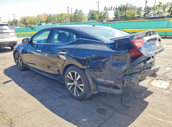1N4AA6AP8JC373776 2018 NISSAN MAXIMA Black Trasero izquierdo