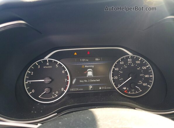 1N4AA6AP8JC373776 2018 NISSAN MAXIMA Black Vista del cuadro de instrumentos